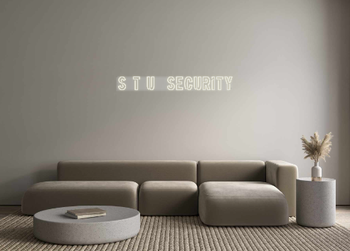 Custom Neon: S T U  SECURITY