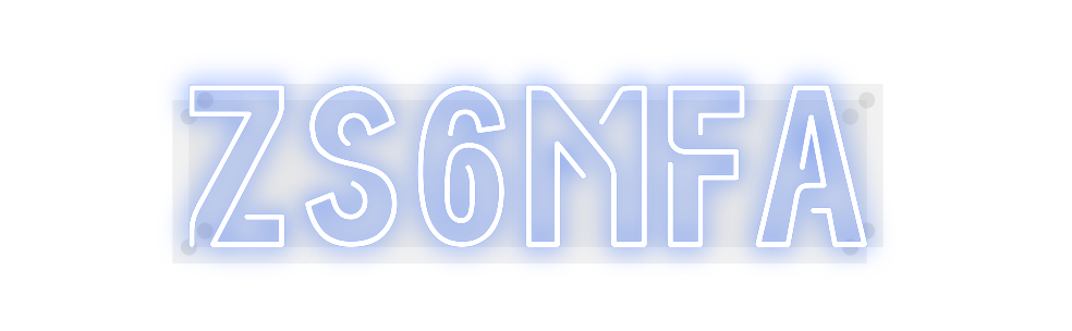Custom Neon: ZS6MFA
