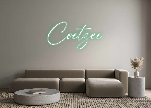 Custom Neon: Coetzee